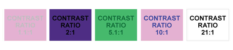 color contrast examples