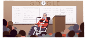 Google Doodle of Ed Roberts teaching a class