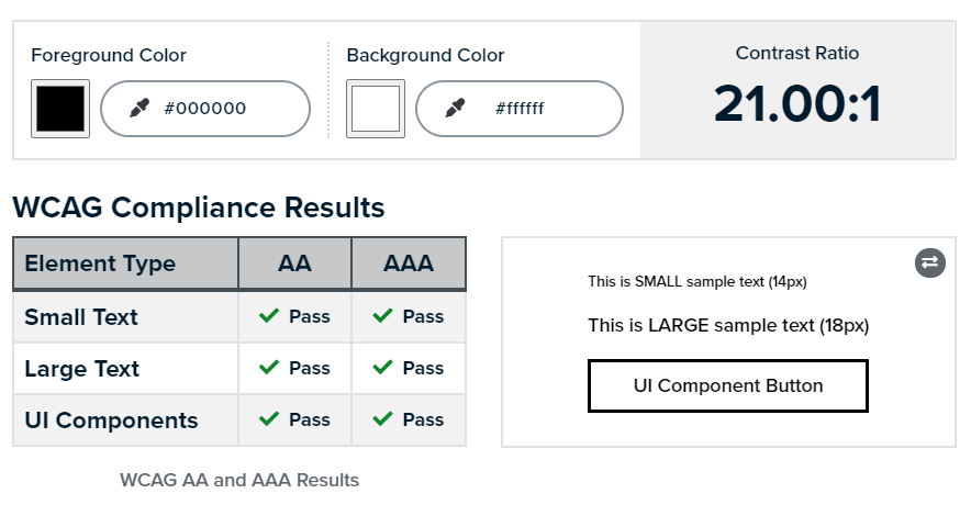 Foresee Your Colors: Tools to Evaluate your design for Color contrast  Accessibility • DigitalA11Y