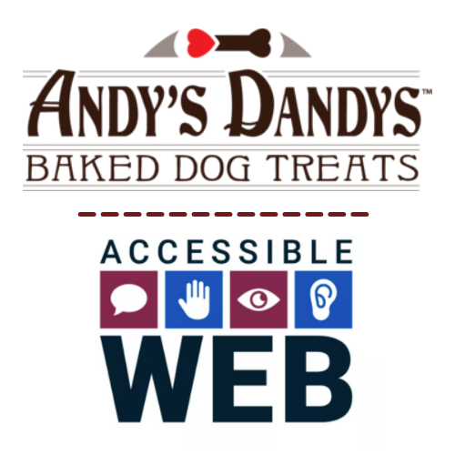 Andy's Dandys and Accessible Web logo