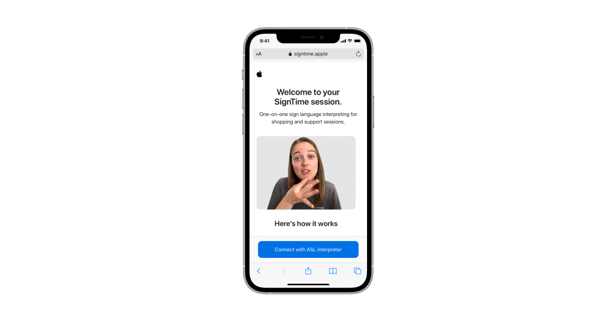 Woman signing on an iPhone screen