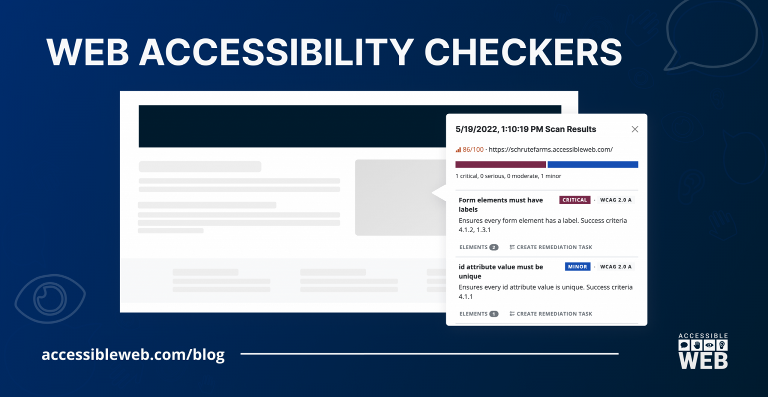 Web Accessibility Checkers: A Key Strategy | Accessible Web