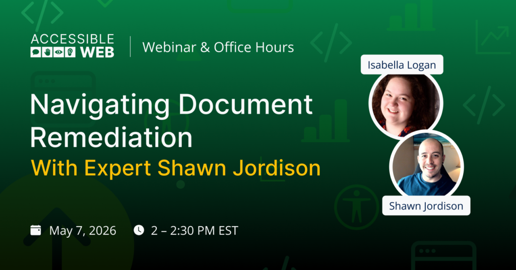 Isabella Logan and Shawn Jordison's headshot alongside the webinar title.