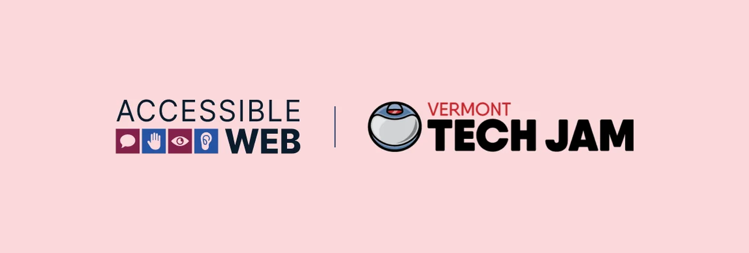 Accessible Web logo alongside Tech Jam logo